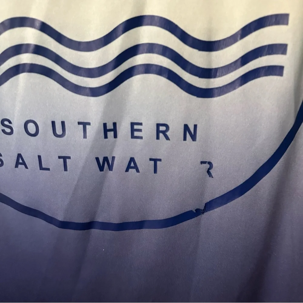 Spicy Tuna Coastal Outfitter Men’s Long Sleeve Stay Salty Swim Shirt Sz M GUC